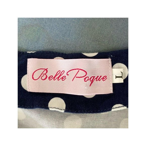 Belle Poque Polka Dot Rockabilly Flare Dress - Picture 7 of 8